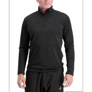 Refrigiwear Flex-Wear Black Pullover Quarter Zip Performance Top Men’s Medium
